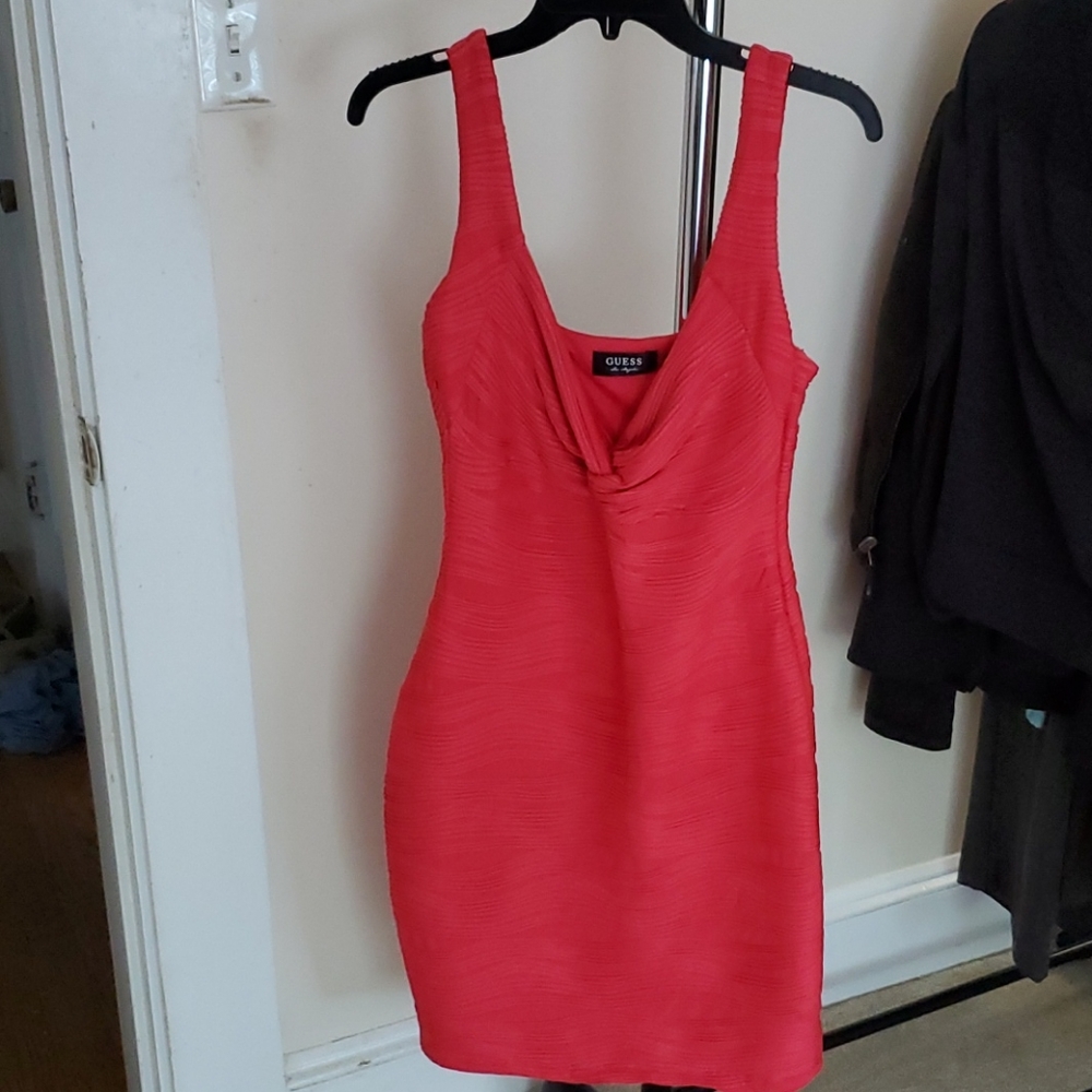 Guess red cocktail dress